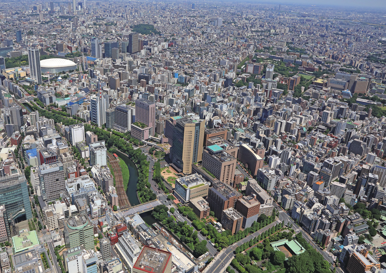 東京科学大学 湯島キャンパス周辺の航空俯瞰写真
